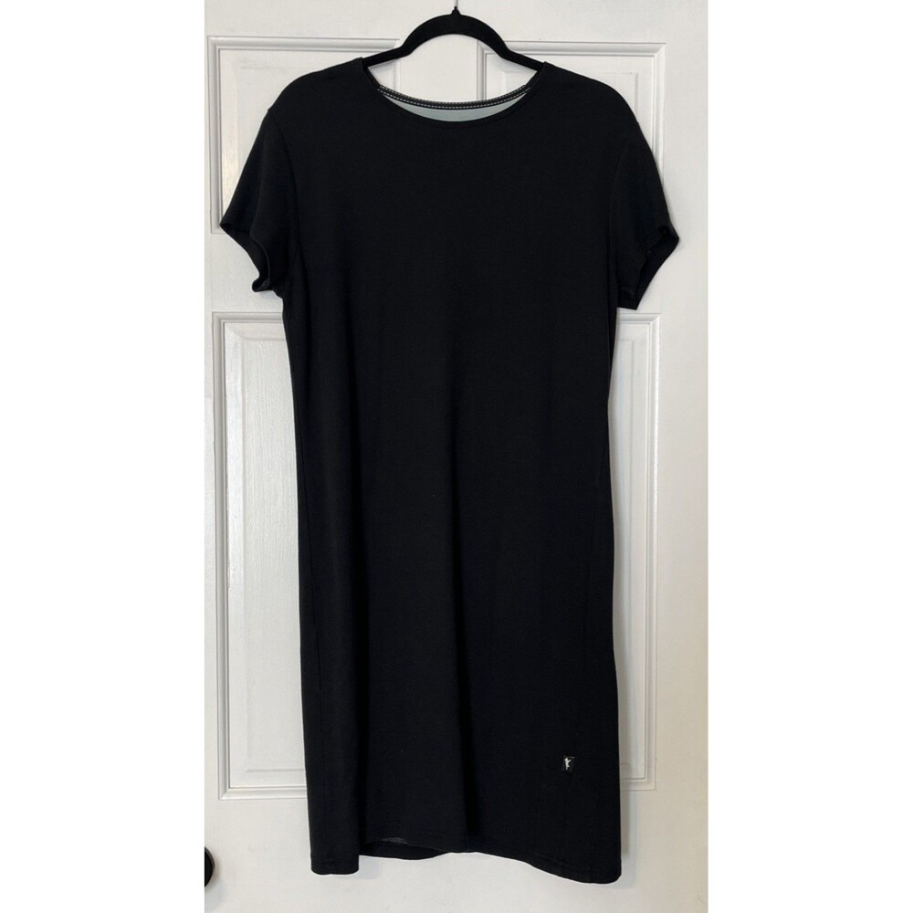 Horny Toad Co Dress Medium Black Stretch Athletic Gorpcore Granola Girl Casual
